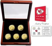 NFL Kansas City Chiefs Super Bowl Champions Gold Coin Set
