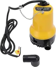 Boat Bilge Pump, 1110GPH 12V Automatic Submersible Boat Bilge Water Pumps, Portable Electric Utility Pump for Marine, Yacht, Kayak, Ponds, Pools, Carava, RV, Garden