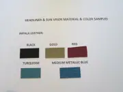 NEW Headliner 1967 Chevrolet Camaro Hardtop models. 5 bow Impala Leather pattern
