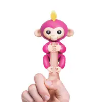 在飛比找樂天市場購物網優惠-兒童玩具手指猴觸摸感應指尖玩具猴子(粉紅色)