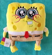 SPONGEBOB SQUAREPANTS "SILLY EYES" PLUSH - SOFT - 9-1/2-INCHES - NEW & COOL!!!