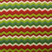 WAVERLY PANAMA WAVE JEWEL RED LIME GREEN ZIG ZAG OUTDOOR INDOOR FABRIC BTY 54"W