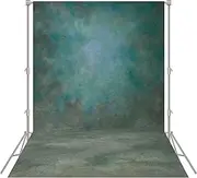 Haboke Abstract Professional Photography Backdrop for Portrait Photo Props Booth Background Photoshoot Studio with Ployester Fabric Roller Pocket on Top (8x10ft,Green