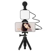 Smartphone Vlogging Kit Tripod Holder + Microphone + Video + N6M6