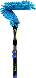EVERSPROUT 1.5-to-4.5 Foot Flexible Microfiber Ceiling & Fan Duster | 8-10 Ft Standing Reach | Bendable to Clean Any Fan Blade | Removable & Washable Brush Head | Premium Lightweight Extension Pole