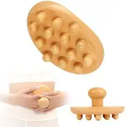 Wood Therapy Massage Tools, Cellulite Massager Roller Wooden Body Brush Fasci...