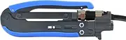 TV Cable Crimper | Ergonomic Steel Compression Tool | Portable Wire Crimping Tool, Wear-Resistant Hand Tool for Crimp Metric & Inch F Connectors