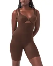 Spanx Thinstincts 2.0 Open Bust Mid Thigh Bodysuit