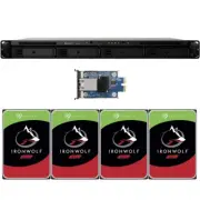 Synology RS422+ RackStation 4-Bay 10GbE 40TB (4x10TB) Seagate Ironwolf Drives