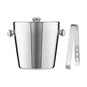 Maxwell & Williams Cocktail & Co Ice Bucket 1.2L With Lid & Tongs Stainless Steel