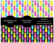 Easter Peeps Permanent Vinyl Oracal 651 Spring Pattern HTV | FREE SHIPPING