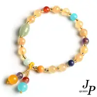 在飛比找momo購物網優惠-【Jpqueen】金髮晶珠復古瑪瑙多色串珠手鍊(黃色)