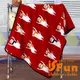 【iSFun】圍巾貓咪＊保暖珊瑚絨毛毯/紅100x72cm