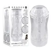 Gender X DOUBLE FANTASY - Clear Double Ended Stroker