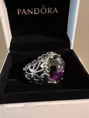 NEW PANDORA REGAL DAZZLING BEAUTY RING Purple CZ 197678ACZ Size 48 No Box