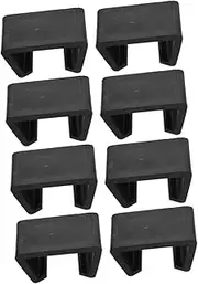 VICASKY 8pcs Chair Fasteners Backyard Furniture Sturdy Wicker Clamp Outdoor Rattan Patio Garden Clip Chairs Sectional Couch Connectors Plastic Black