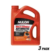 3 x Nulon Multi Vehicle Automatic Transmission Fluid 4L NATF-4 Quality Guarantee