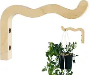 Wooden Plant Hanger - Wall Hanging Plant Holder, Rustic Wooden Plant Stand, Basket Hook, Plant Wall Hanger, Plant Hooks, Indoor Houses Outdoor, Vintage Home Decor, Space Saving Garden Planter