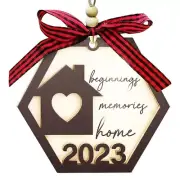 2X(3Pcs Home Ornament 2023, House Warming Gifts Home, Home Gift First2251