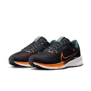 【NIKE 耐吉】慢跑鞋 男鞋 運動鞋 緩震 小飛馬 AIR ZOOM PEGASUS 40 黑橘 FQ8723-010