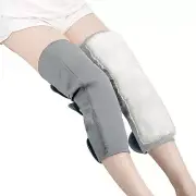 1 Pair Adult Long Wool Elastic Knee Brace Support Winter Adjustable Thermal Grey