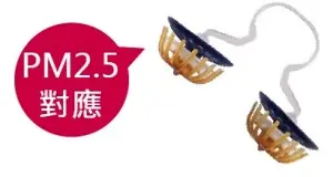日本-PM2.5隱形口罩 (PM2.5對應/鼻水吸收加強型）3入裝附收納盒-小尺寸(S)