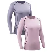 Women's Running T-Shirt Long Sleeve Tee Tshirt Casual Athleisure Fall Breathable Quick Dry Gym Workout Running Walking Sportswear Activewear Solid Colored Blac