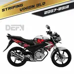 山葉 條紋貼花貼紙 YAMAHA VIXION OLD LAMA 2007-2012 半全身變化 DF01