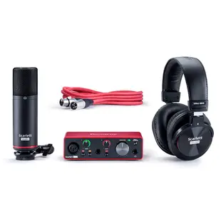 【福利品】Focusrite Scarlett Solo Studio 錄音介面套裝組 (第三代)【敦煌樂器】