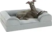 PAWZ Road Orthopedic Dog Bed, Pet Bed with Memory Supportive Foam, Non-Slip Bottom and 2-Layer Waterproof Cover, Washable Dog Sofa Beds for Medium, Large, XLarge - Grey, Medium(71x58x16cm)