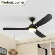 56 Inch Ceiling Fan App Remote Control with Light Reversible 6 Speed Function