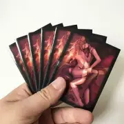60 PCS/Set Chandra Matt Scrub Colorful Backs MTG Cards Sleeves Protector for TCG