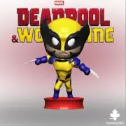 UNPAINTED Wolverine - Marvel X-men Chibi 3D Printed Mini Figure BH