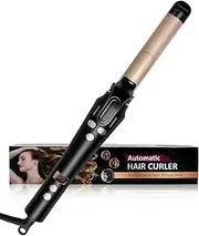 Automatic Hair Curlers 360° Rotating, 25MM Automatic Rotating Curling Iron with LCD Display 120-200℃, Titanium Curling Wand, 60 Mins Auto Off, Curling Tongs for Long Medium Length Short Hair (Color :
