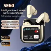 LCD Touch Screen Earbuds Over True Wireless Bluetooth 5.4 Headphones Earphones