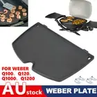 Half Griddle For Weber Plate Q100 Q120 Q1000 Q1200 Series Barbecue Tool Outdoor
