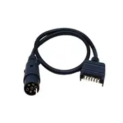 Trailer Plug Adaptors 7 Pin Flat to 7 Pin Round Large Plug 1.5m Long