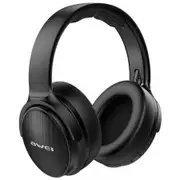 Bluetooth 5.0 Foldable Bass Wireless Headphone with 3.5mm Aux Jack -Black