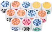 Toyvian 12pcs Teaching Dice Interactive Learning Dices for Board Games and Educational Activities Safe Smooth Surface Design for Family Fun and Parties