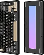 Attack Shark X75 CNC Aluminum 75% Wireless Gaming Keyboard, Tri Mode-BT/2.4G/Wired, Hot-Swap Gasket Mounted RGB Mechanical Keyboard, 5000mAh Battery, VIA Web Driver for Win/Mac (Black)