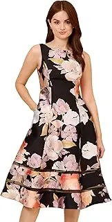 [Adrianna Papell] Women's Floral Mikado Dress