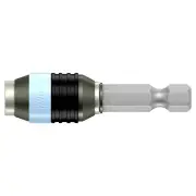 Wera 1/4" Hex bit holder Rapidaptor, Stainless Steel / Blue Color ID