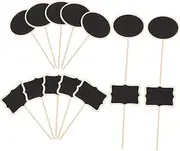 CLISPEED 20pcs Garden Flower Labels Stakes Durable Chalkboard Sign Markers for Plant Identification Easy to Use Plant Tags for Garden Decor and Organization