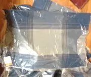 Pottery Barn Tate Plaid Lumbar Pillow Cover Deep Blue 20x30 Tartan New More+