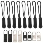 16 Pcs Zipper Kit Tabs Pull Replacement Detachable Slider Puller