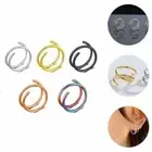 Punk Style Piercing Spiral Nose Ring Double Hoop Nose Ring Piercing Earrings