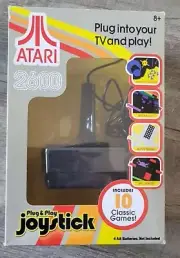 ATARI 2600 Plug & Play Joystick 10 in 1 Arcade Game System - SEALED Rare Box