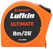 Crescent UW138MEN Lufkin Ultimate Tape Measure, 8 Meter Length x 19 mm Width