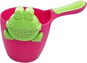 HAWILLOSCH 1Set Cartoon Design Shampoo Cup Rinser with Non Slip Handle Safe High Temperature Resistant Shower Spoon for Bathtime Fun Frog