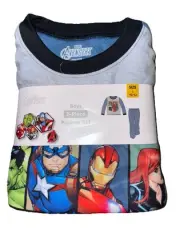 Marvel Avengers Boys 2-piece Pajama Set size 10-12 Light-weight Fleece Long Pant